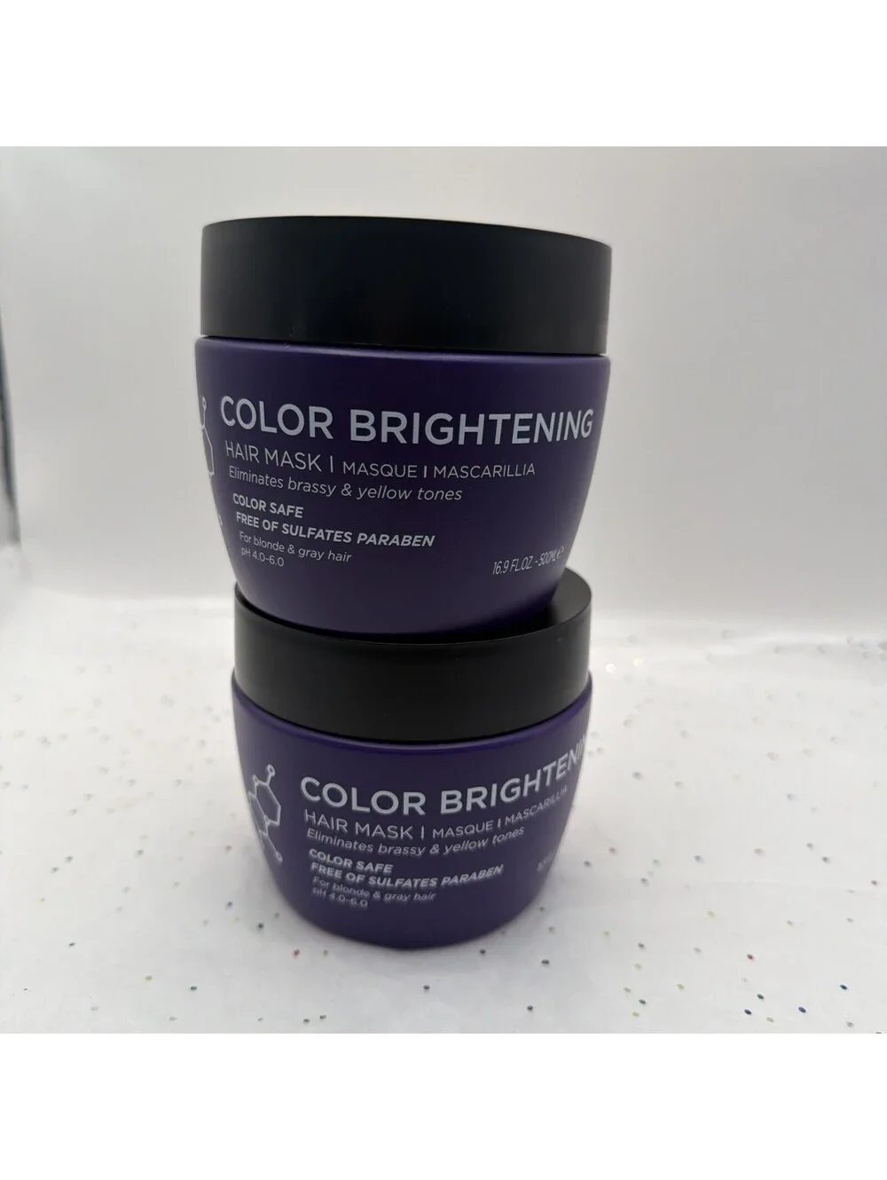 Luseta Color Safe Brightening Hair Mask 2 Pack Purple Toning Hair Treatment